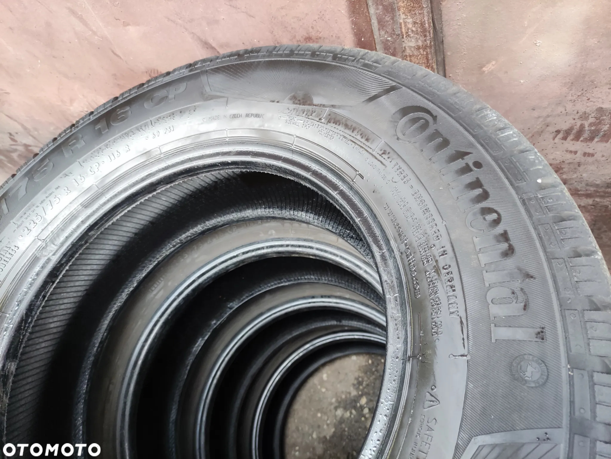 225/75R16C 116R Opony Letnie Lato CONTINENTAL VancoCamper 8mm Legnica ALU-RAD 225/75 - 8