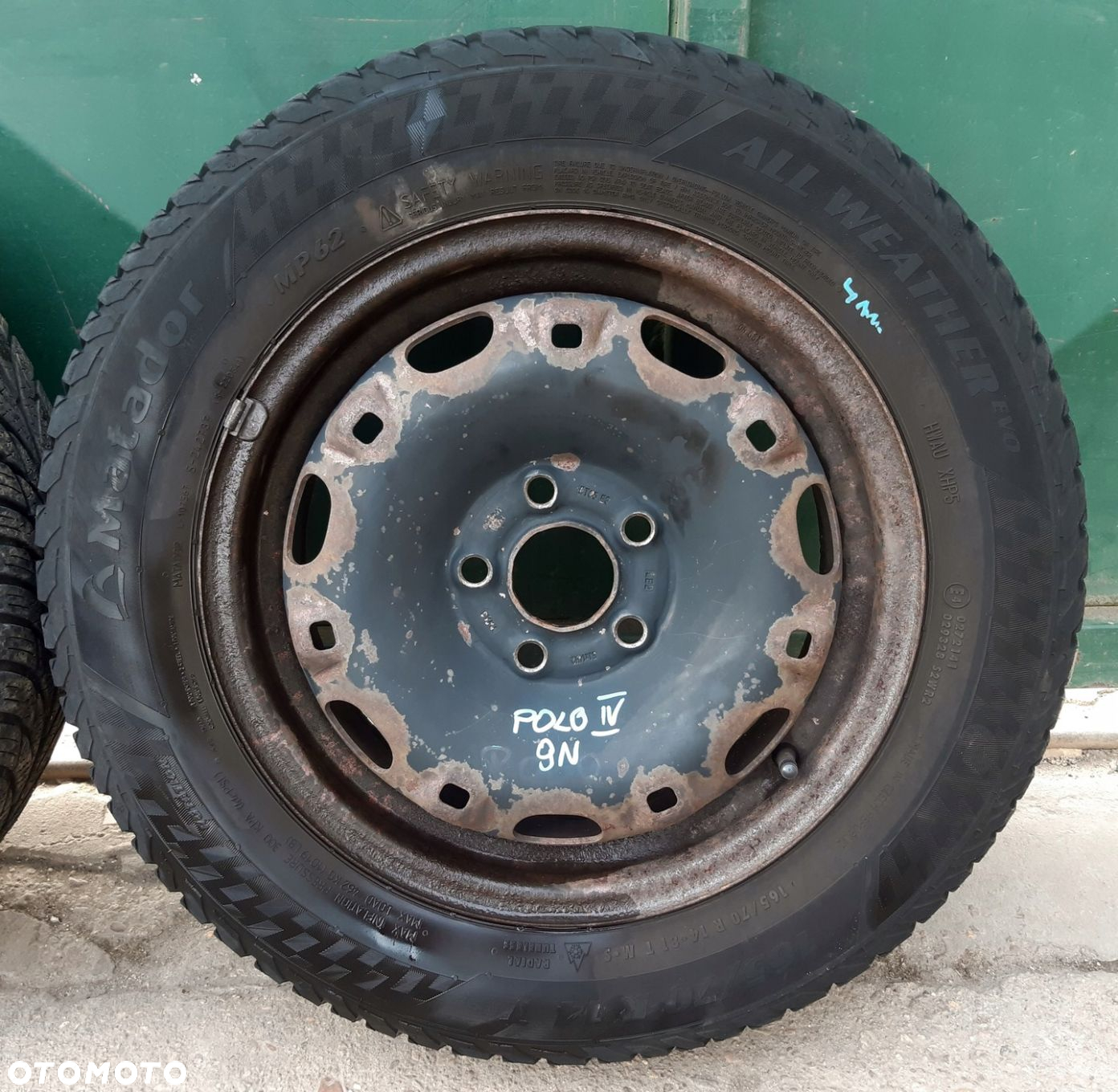 VW POLO 9N FABIA I KOŁA FELGI OPONY ZIMA 165/70/14 - 7