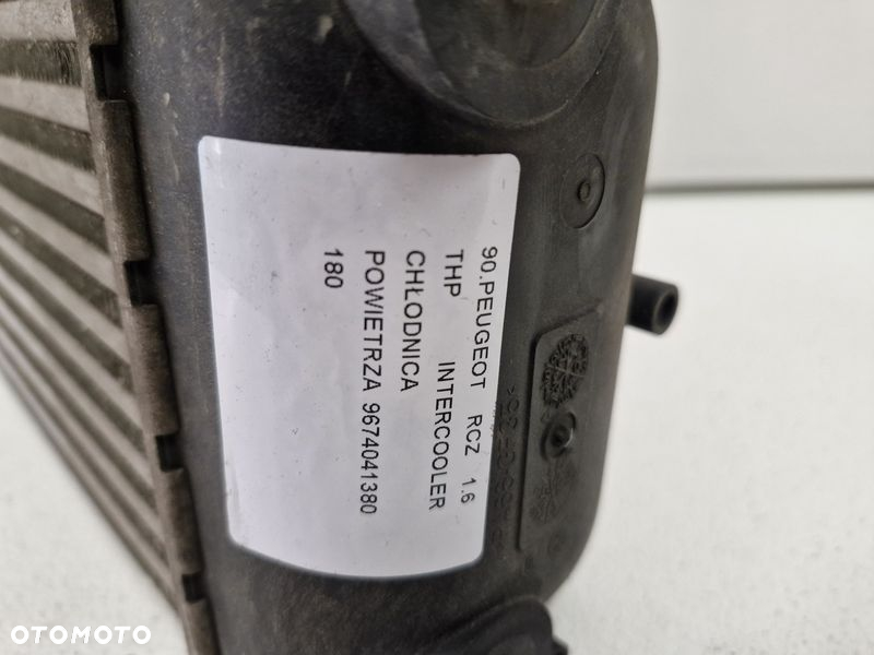 PEUGEOT RCZ 1.6 THP INTERCOOLER CHŁODNICA POWIETRZA 9674041380 - 5