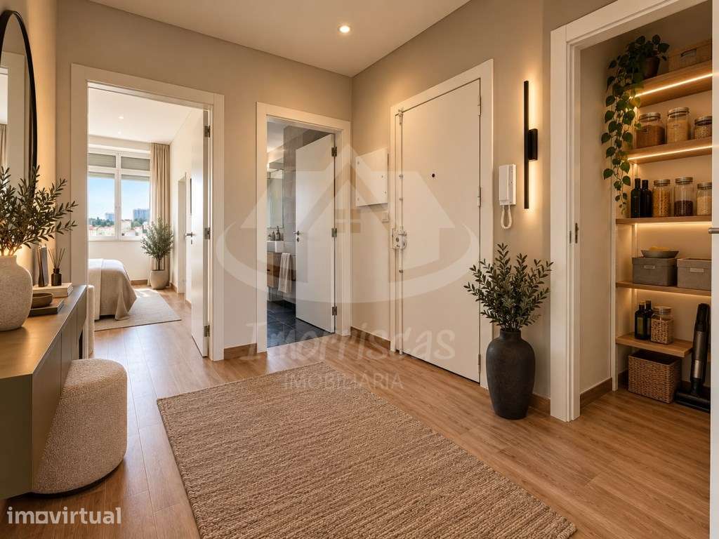 Apartamento T2 totalmente remodelado, localizado em Vialonga - Grande imagem: 4/33