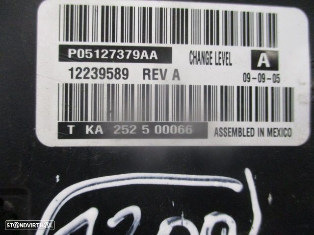 Comando Sofagem P05127379AA  12239589 CHRYSLER GRAND VOYAGER 4 FASE 2 LONG 2006 2.8CRD 150CV 5P PRETO - 6