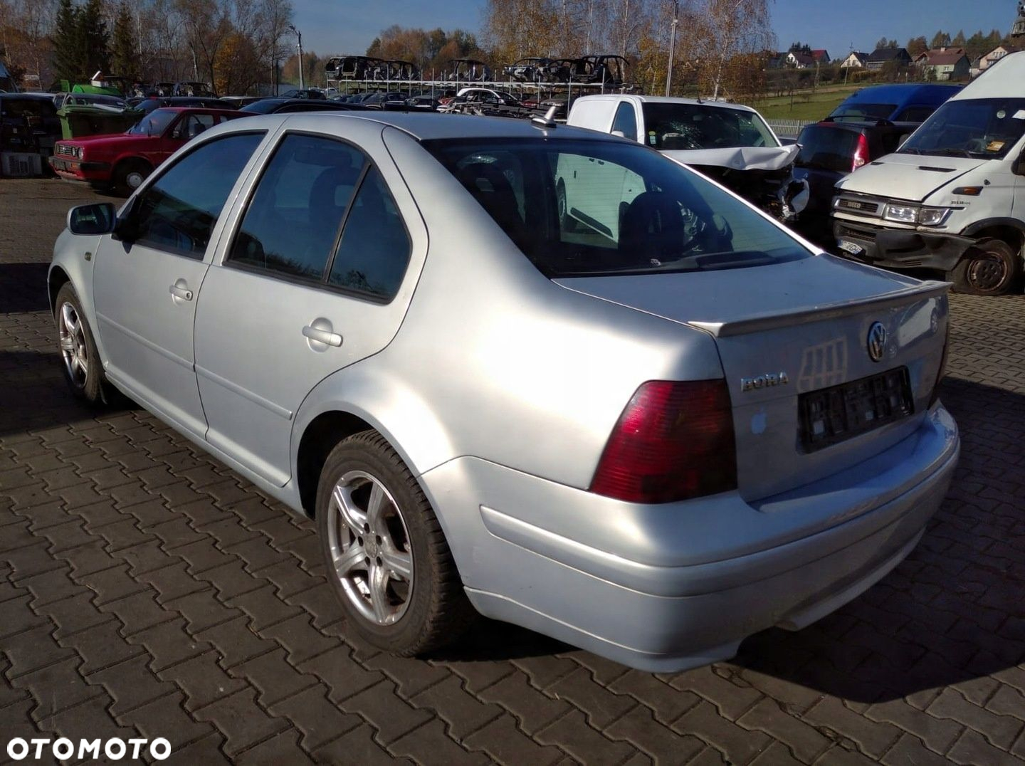 VOLKSWAGEN VW BORA SEDAN DRZWI LEWE TYŁ TYLNE SREBRNE LB7Z - 2