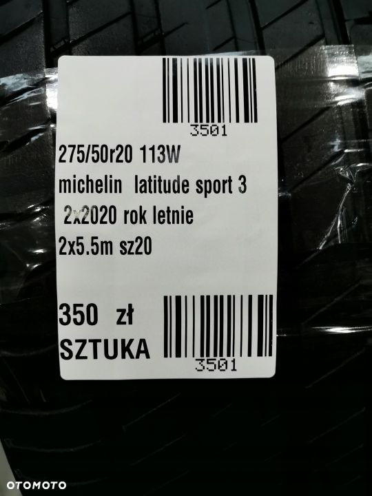 2x 275/50r20 michelin 2020 letnie 5,5mm 3501 - 9