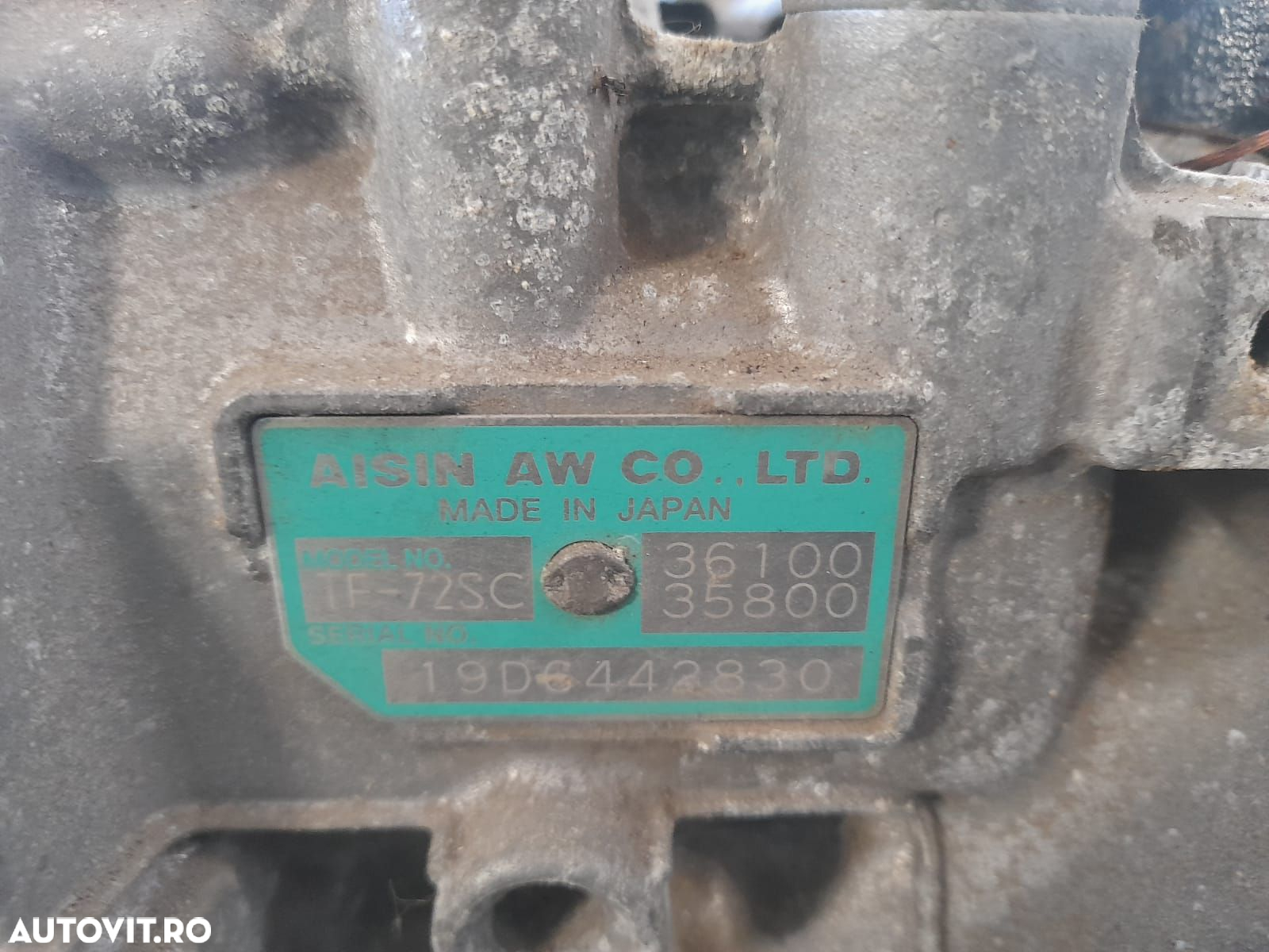 Cutie de viteze autoamta TNA4 TF-72SC 36100-35800 SsangYong Tivoli 1 - 5