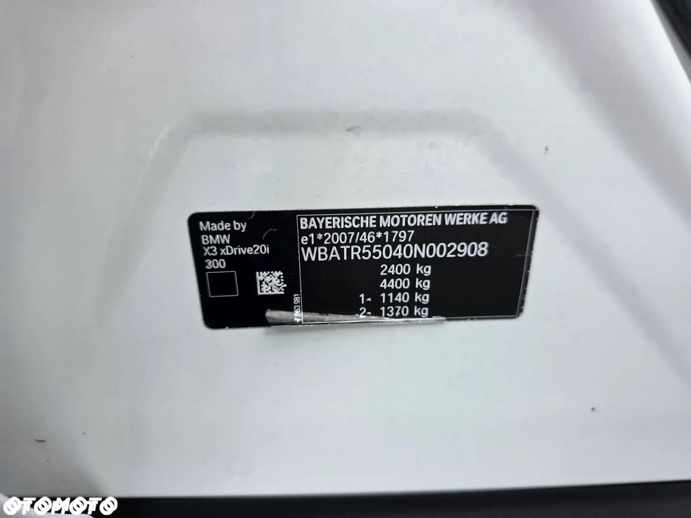 BMW X3 xDrive20i GPF xLine sport - 37
