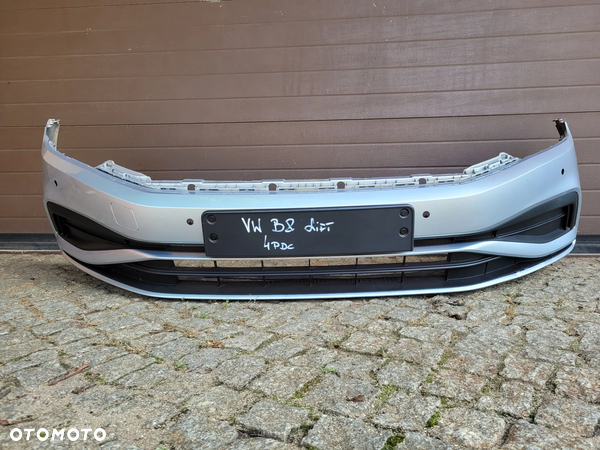 ZDERZAK PRZEDNI PRZÓD VW PASSAT B8 LIFT GRUNDIERT PDC
