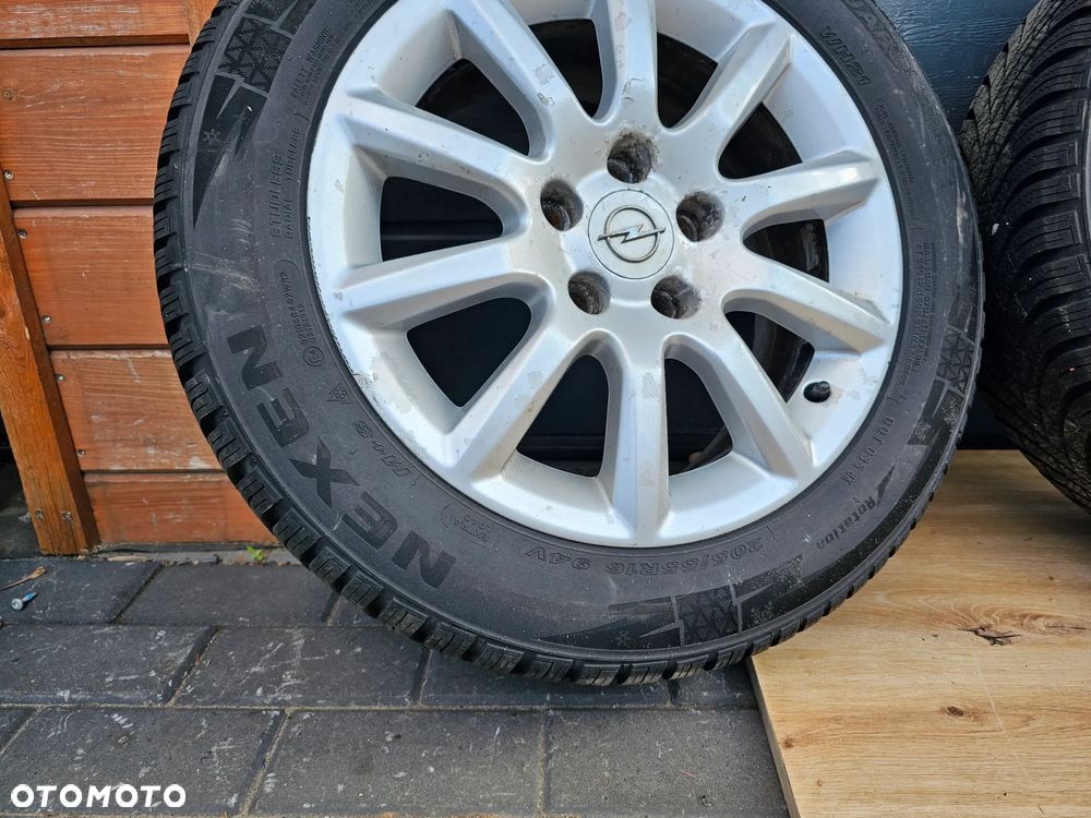 KOŁA FELGI ALUMINIOWE OPONY ZIMOWE OPEL VECTRA ASTRA ZAFIRA SIGNUM MERIVA 16 cali 5x110 ET37 205/55/16 - 15