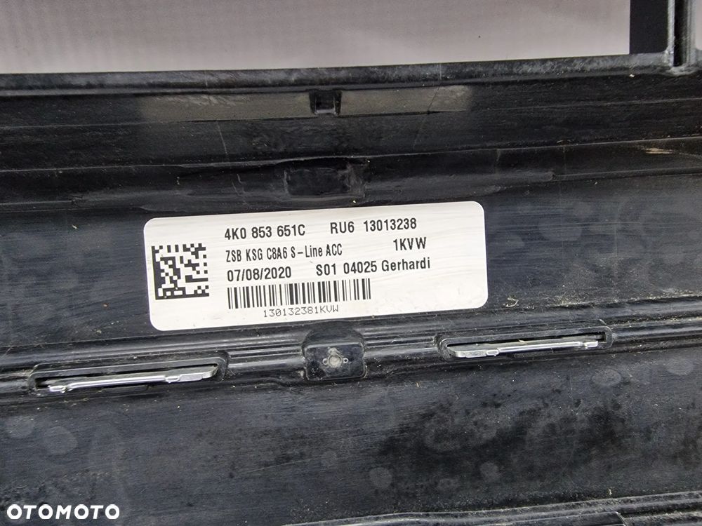AUDI A6 C8 4K0 S-LINE 18- ATRAPA / GRILL PRZEDNI PRZÓD NA PDC , NR 4K0853651 / 4K0853653 / 4K0853651C , NR AUKCJI GL63 - 16