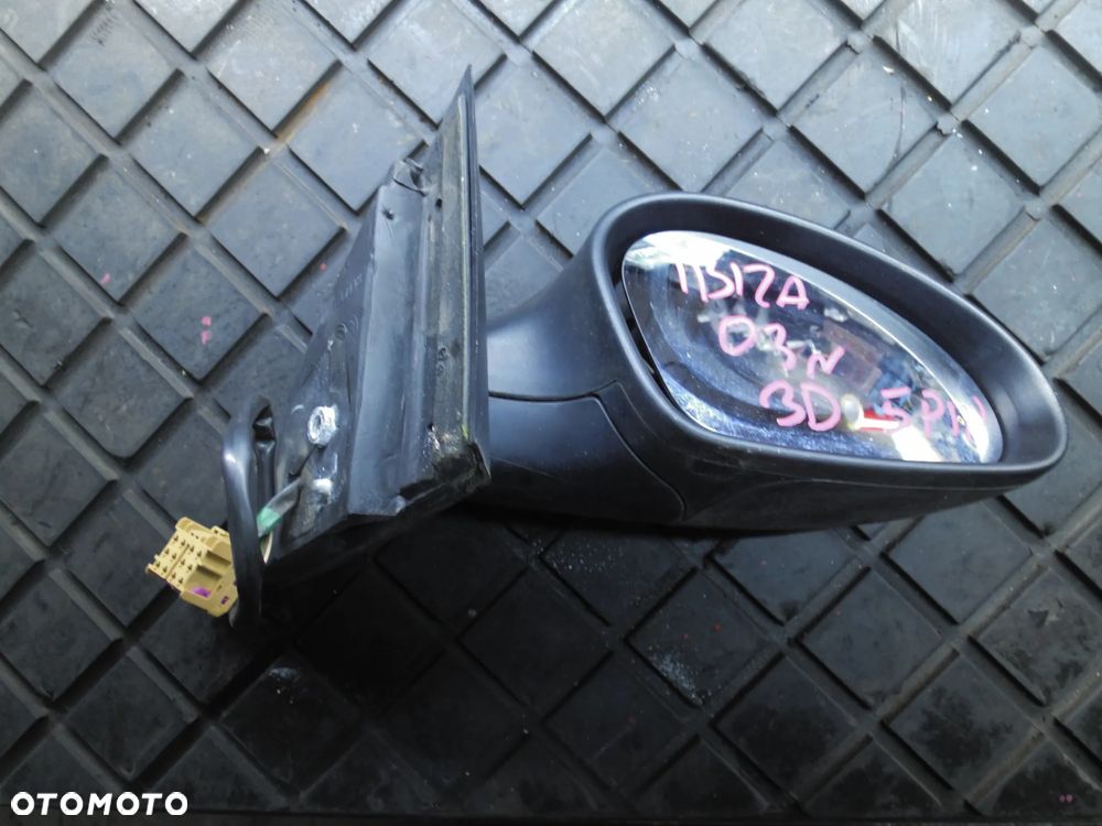 Seat Ibiza III 6L 3DRZWI Lusterko prawe 5 PIN EUROPA GRAFITOWE - 2