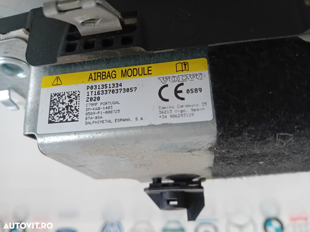 Airbag Genunchi Volvo S90 V90 XC60 S60 V60 XC90 2016–2020 OEM 31351334 - 5