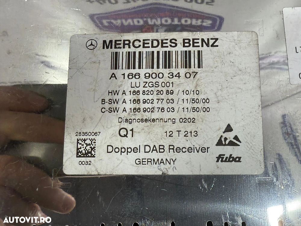 AMPLIFICATOR RADIO (2. BUC) MERCEDES BENZ C250 C204 W204 CDI 2.2 DIESEL 2012 2008-2014 MERCEDES BENZ C220 C204 W204 CDI C-CLASS COUPE 2.2 DIESEL 2013 2008-2014 COD OEM A1669003407 A1669003602 - 7