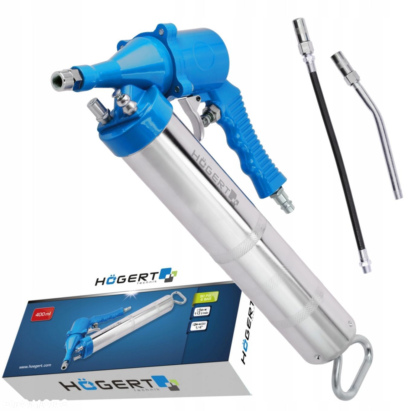 HOGERT SMAROWNICA PNEUMATYCZNA TOWOTNICA  WĘŻYK 200MM  KOŃCÓWKA HT4R790 - 1