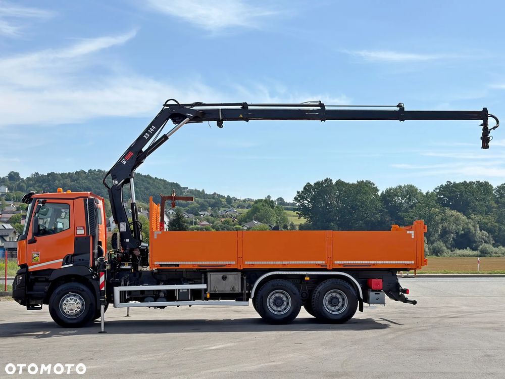 Renault C 430 * WYWROTKA 6,45 m * HIAB 144 BS - 3 HIDUO + PILOT / 6x4 - 5