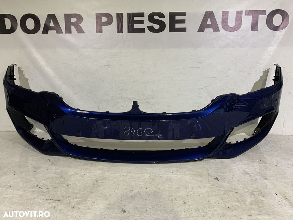 Bara fata BMW Seria 5, G30/G31, M-Sport, 2016, 2017, 2018, 2019, 2020, cod origine OE 51118064928, cu gauri pentru senzori de parcare. - 1