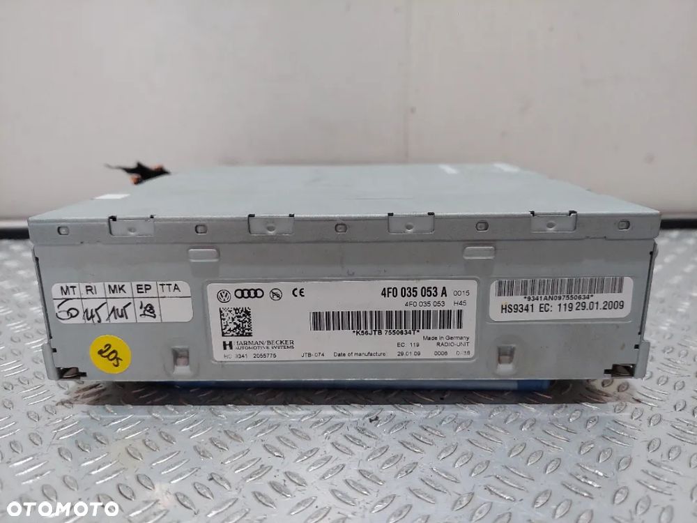 Moduł tunel Sterownik radia Audi A5 nr 4F0035053A - 1