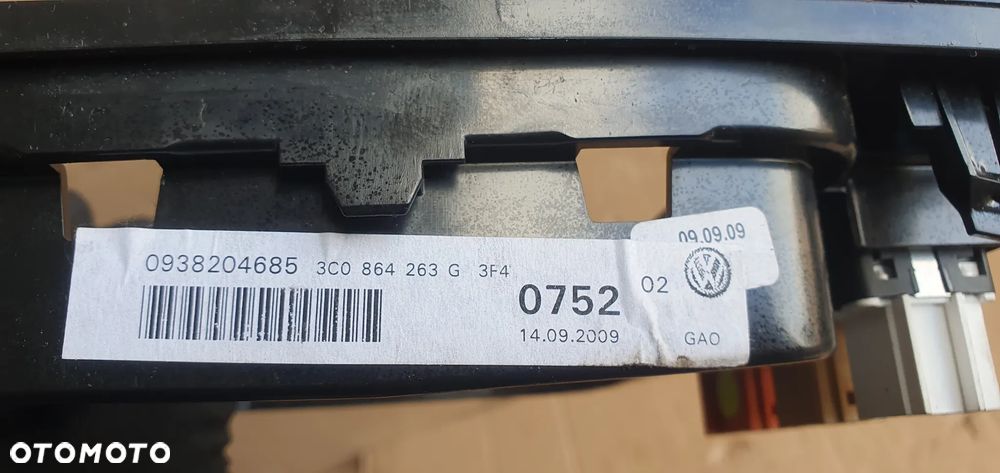 Ramka dekor tunelu wybieraka VW Passat B6 3C0864263G - 6