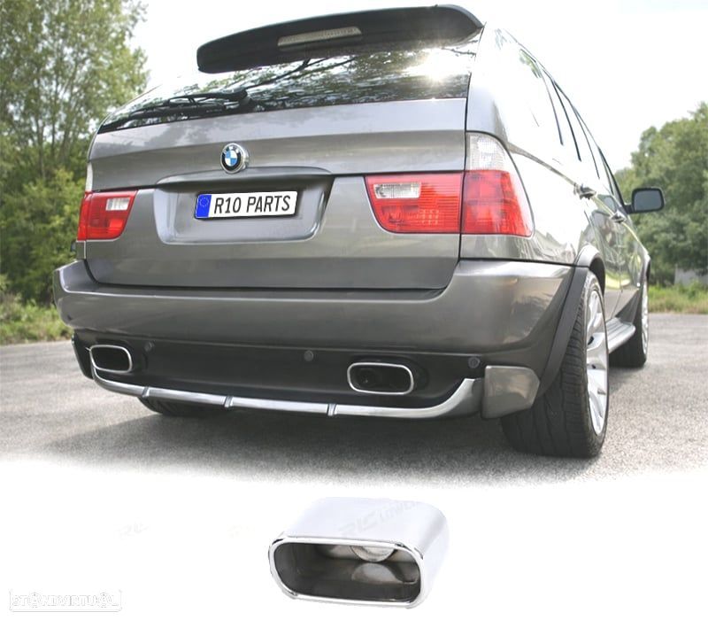 PONTEIRA DE ESCAPE UNIVERSAL EM INOX - 1