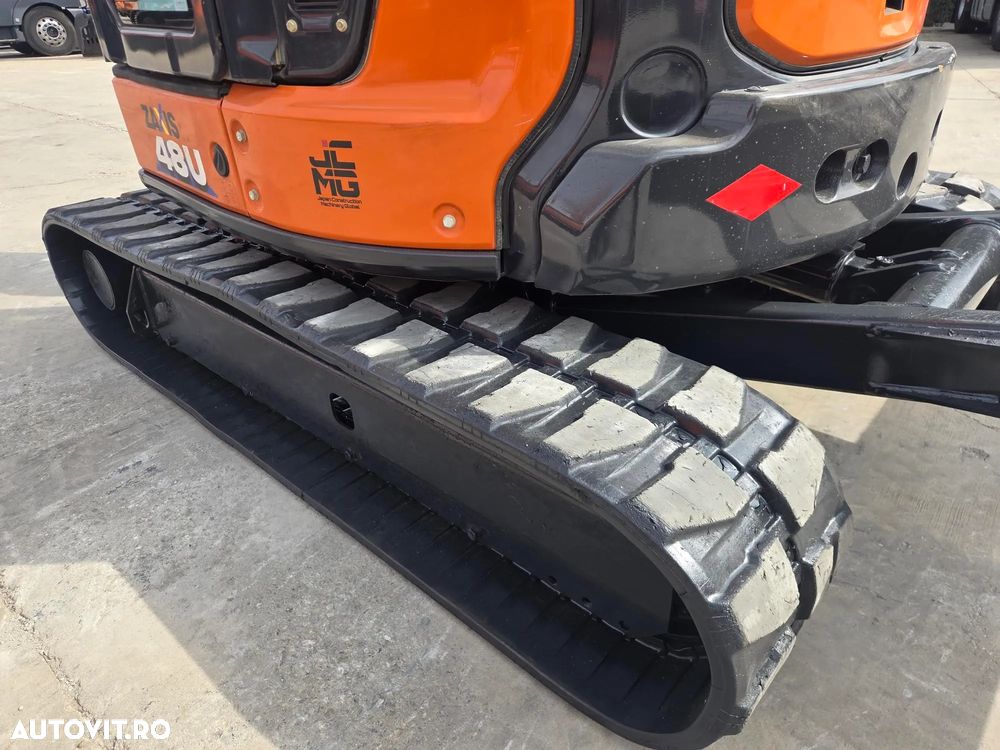 Hitachi ZX48U-6, 5 tone, CUPLA RAPIDA HIDRAULICA si 3 CUPE NOI, Lama nivelare, Masa operationala 5 tone, adancime sapare 4m, latime 2m, aer cond, Antifurt, posibilitate leasing 4 ani, senile 90% ok, PROMOTIE 40.900 EUR+Tva - 19
