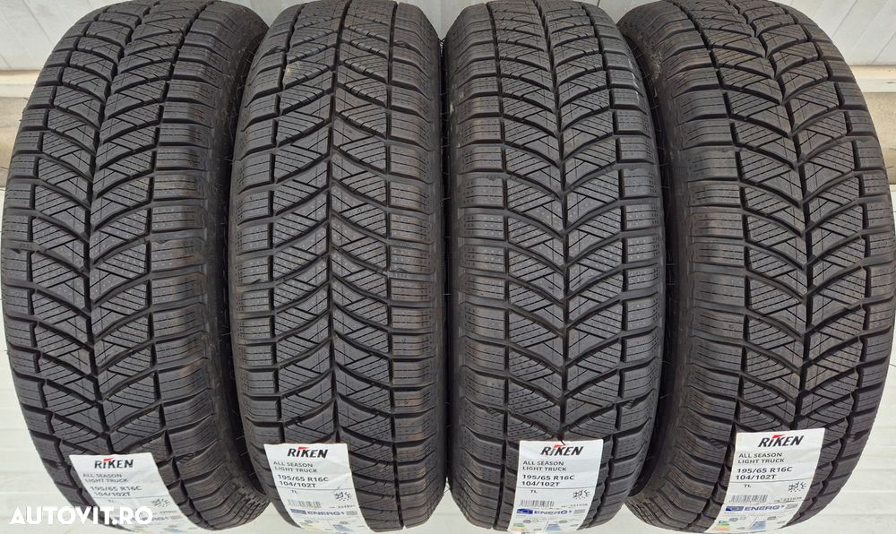 195/65 R16C, 104T, RIKEN (by Michelin) 8PR, Anvelope all season M+S - 2