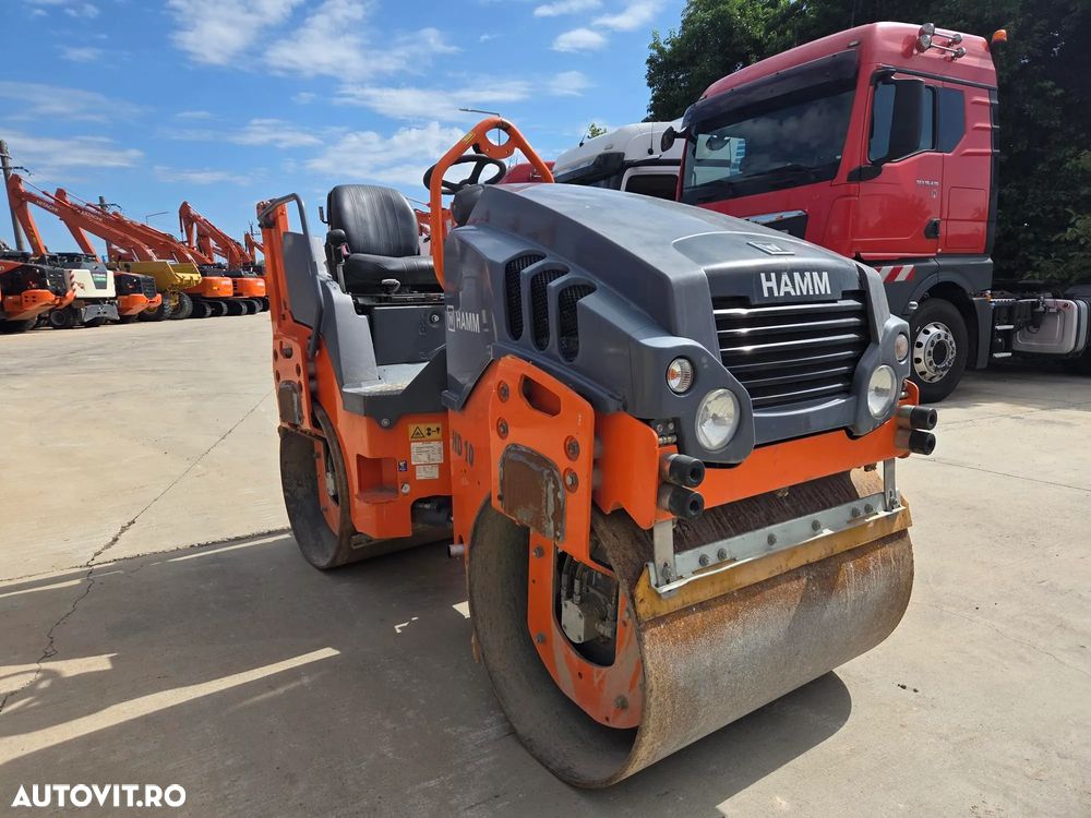Hamm HAMM HD10, 2021, 477h, 2,5 tone, latime tambur 1m, motor KUBOTA 25CP, produs in Germania, lungime 2,5m, viteza 10km/h, intoarce in 2,5m, CA NOU, posibilitate leasing 4 ani -PROMOTIE 19.900 EUR+Tva - 15