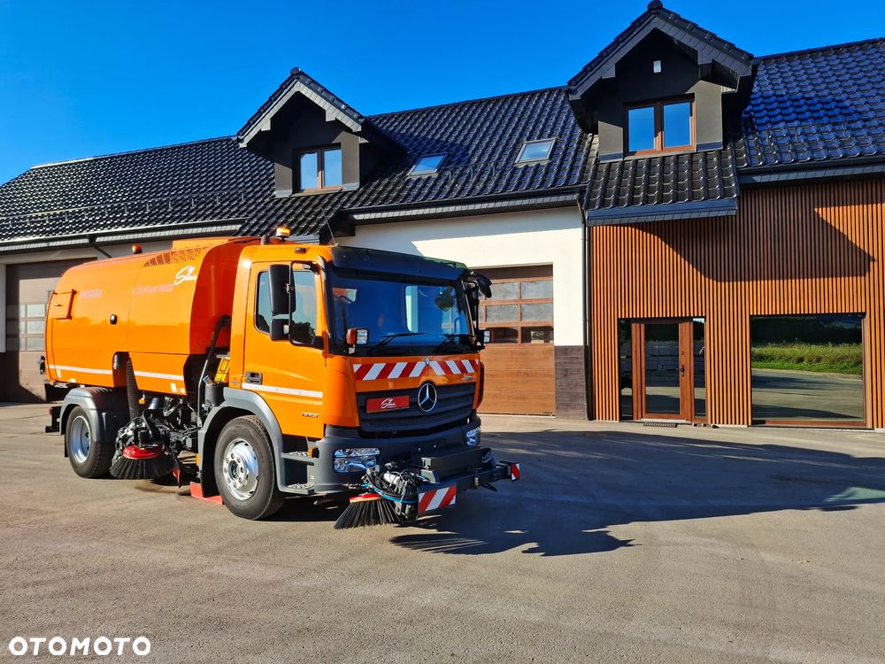 Mercedes-Benz Atego 1523 Zamiatarka Bucher CityFant 6000 EURO 6 Szczotki Lewa Prawa Strona L/R Odchwaszczarka Przednia Szczotka Dodatkowa Rura Do Liści EUnited PM10