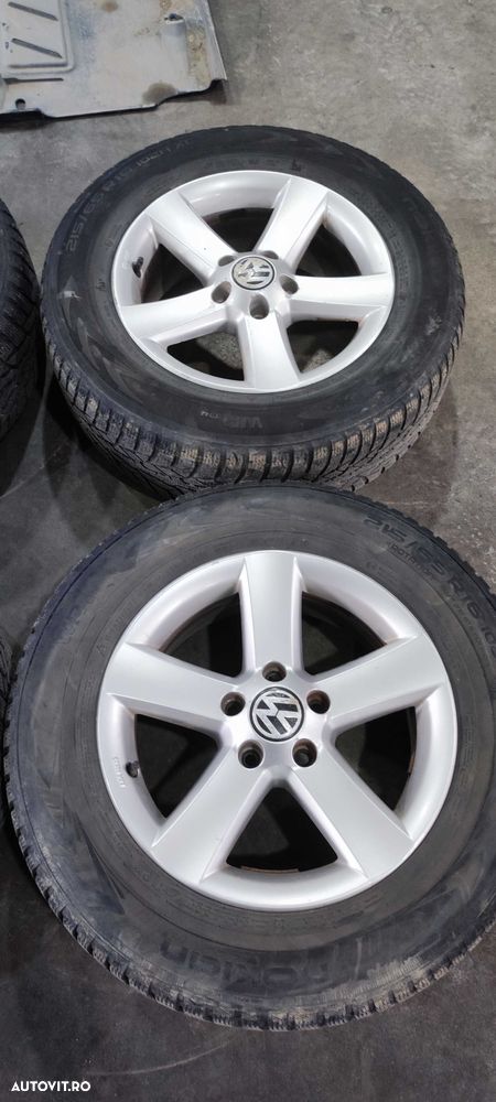 Set jante aliaj pe 16 volkswagen vw tiguan 2009 1.4 TSI cu anvelope de iarna DOT 2015 - 3