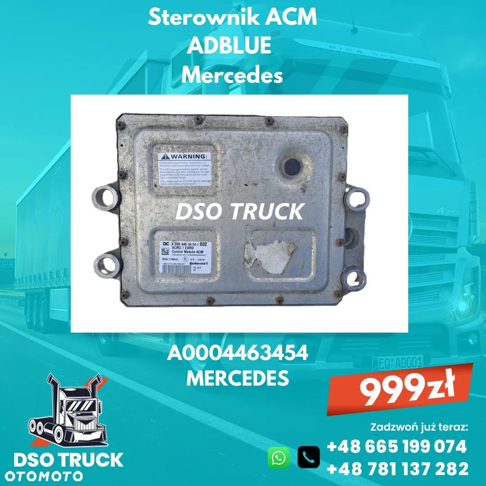 Sterownik ACM adblue A0004463454 Mercedes MP ACTROS AXOR ATEGO - 1