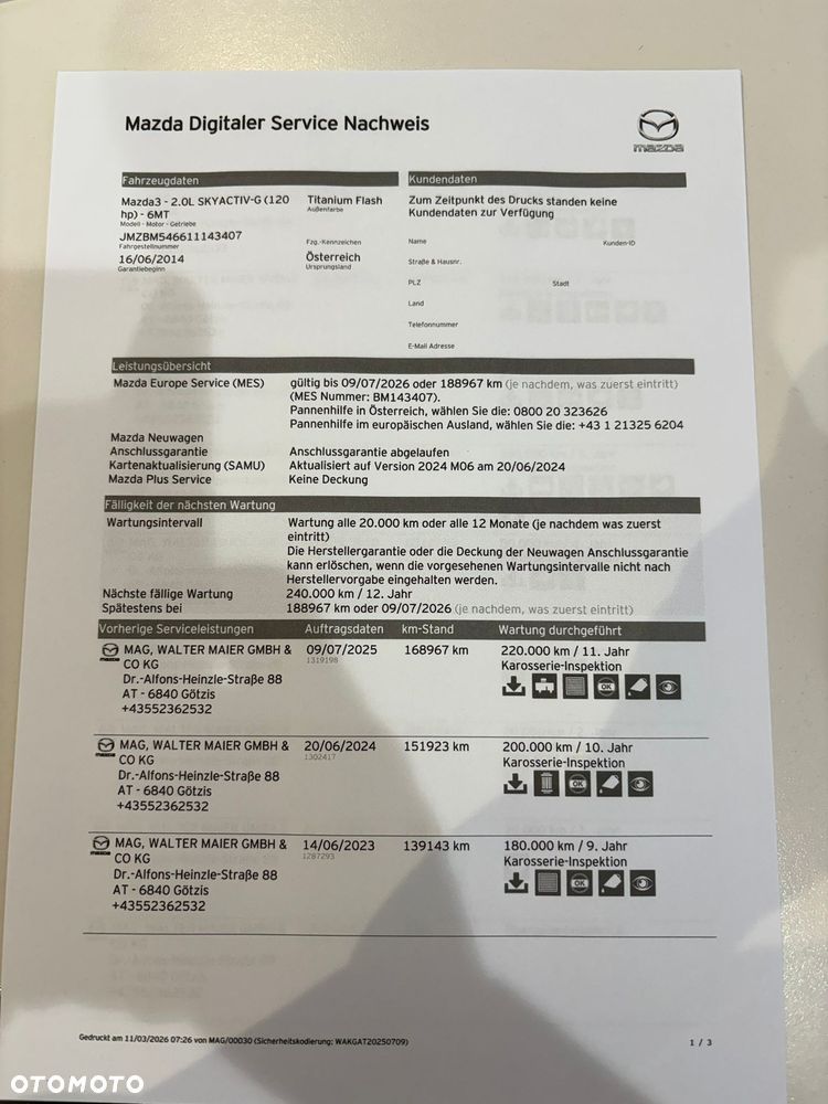 Mazda 3 SKYACTIV-G 120 Exclusive-Line - 28