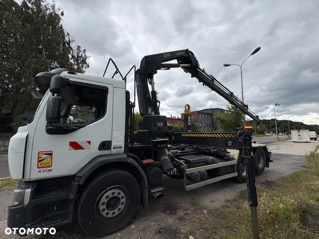Renault Premium Lander 430 HIAB Hakowiec XP20 + HDS X-HIDUO 188 E-5 + kontener - 26