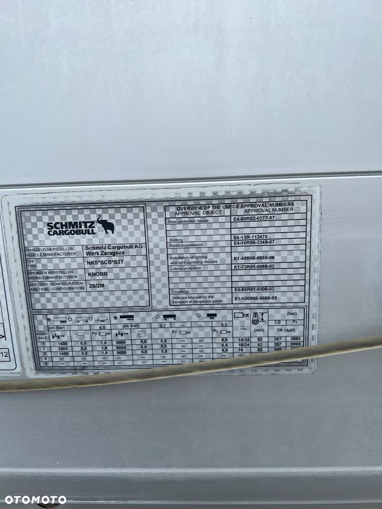 Schmitz Cargobull 2017 firanka nowa plandeka XL mało używana bogato wyposażona wron-pol - 25