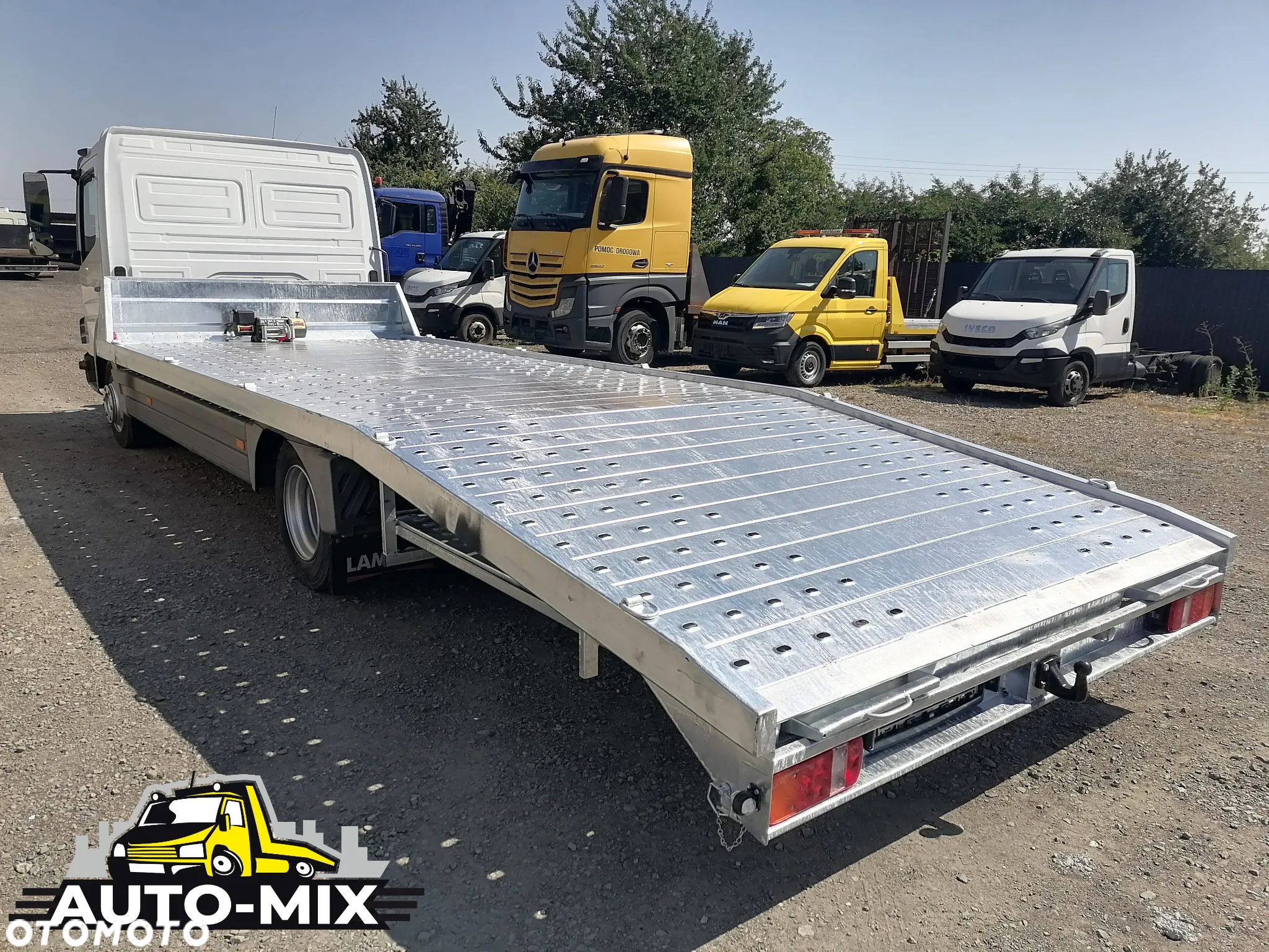 MAN auto laweta pomoc drogowa, przewóz pojazdów nowy najazd stalowy - 3