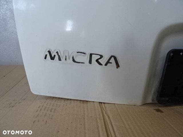 KLAPA SZYBA TYŁ TYLNA BAGAŻNIKA NISSAN MICRA K12 LIFT 03-10 LAK:326G NR154 - 7