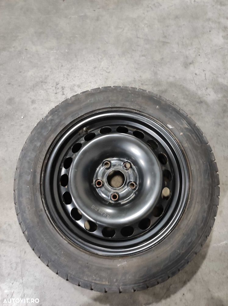 Roata rezerva noua Dunlop 215/55r16 5x112 volkswagen vw - 1