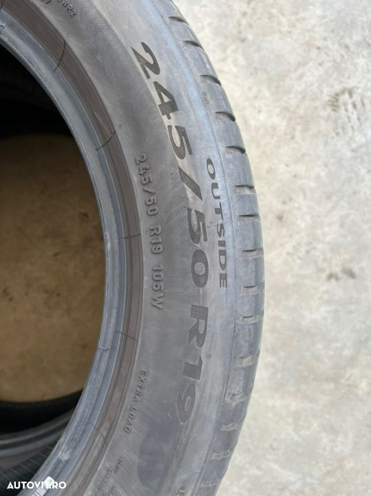 vand 4 anvelope 245/50/19 pirelli de vară ca noi - 4