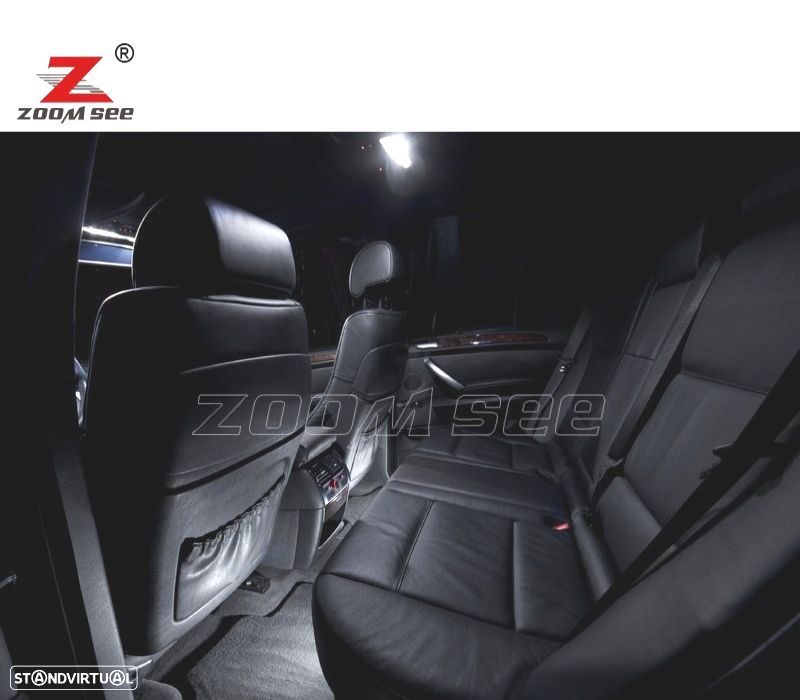 Kit completo de 20 lâmpadas LED interior BMW X5 E53 2000-2006 - 6