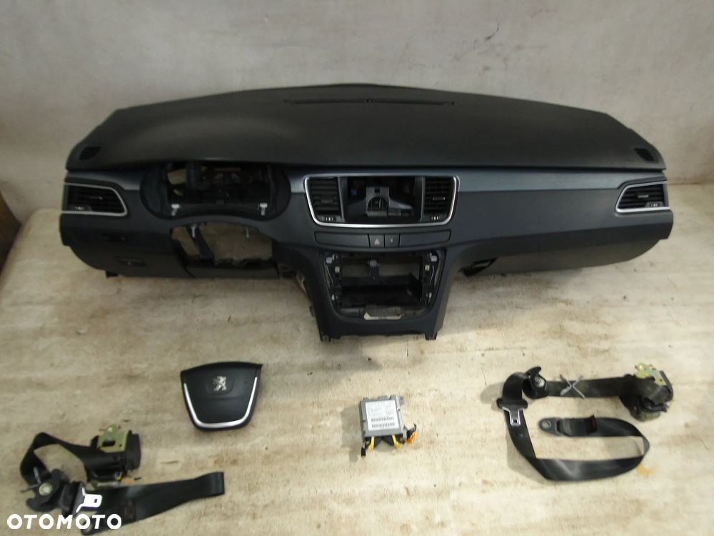 PEUGEOT 508 I DESKA KONSOLA PODUSZKI AIRBAG PASY SENSOR ORYGINAŁ KOMPLET EUROPA - 1