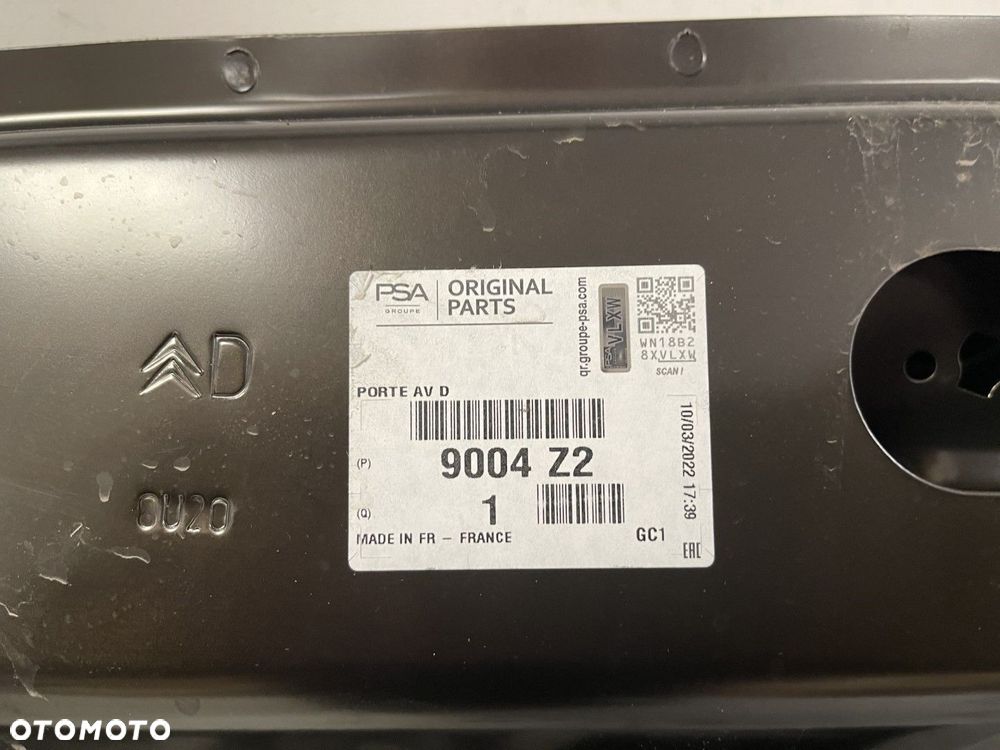 FABRYCZNIE NOWE ORYGINALNE DRZWI PRAWE PRZEDNIE PRAWY PRZÓD CITROEN C5 III 3 07-17 9004Z2 - 10
