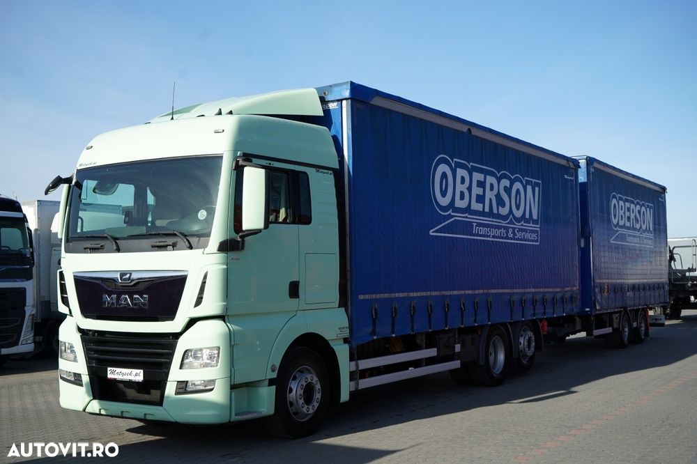 MAN TGX 26.460 / REMORCA TANDEM / 120 M3 / PUNȚĂ RIDICATĂ / PUNȚĂ DIRECȚIE / + REMORCA FRUEHAUF / PUNȚI SAF - 2