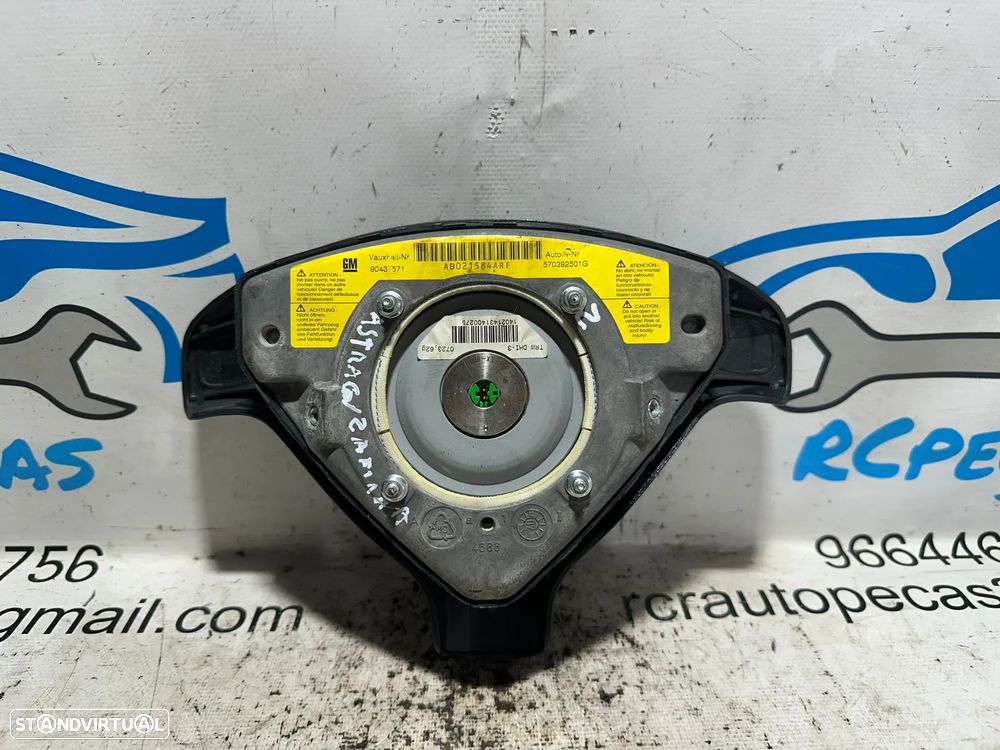 .Airbag Volante Condutor GM Opel Astra Zafira 90437571 1998 - 2005 - 5