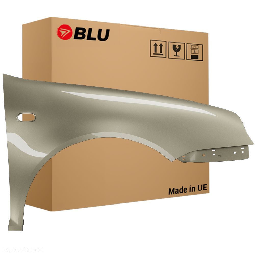 BLU Błotnik VW GOLF IV 4 LA1W prawy złoty 97-06 przód ocynk StormBeige - 1