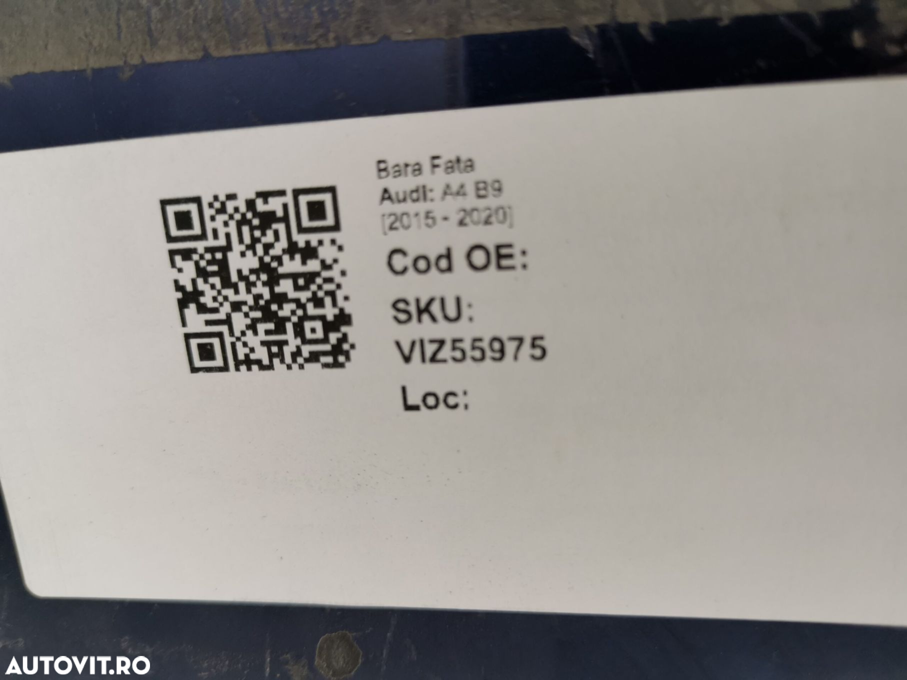 Bara Fata Audi A4 B9 [2015 - 2020] Originala - 8