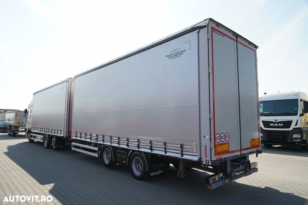 DAF XF 480 / COMBINAȚIE TANDEM / 120 M3 / PUNȚĂ RIDICATĂ / + REMORCĂ WECON / PUNȚI SAF - 3