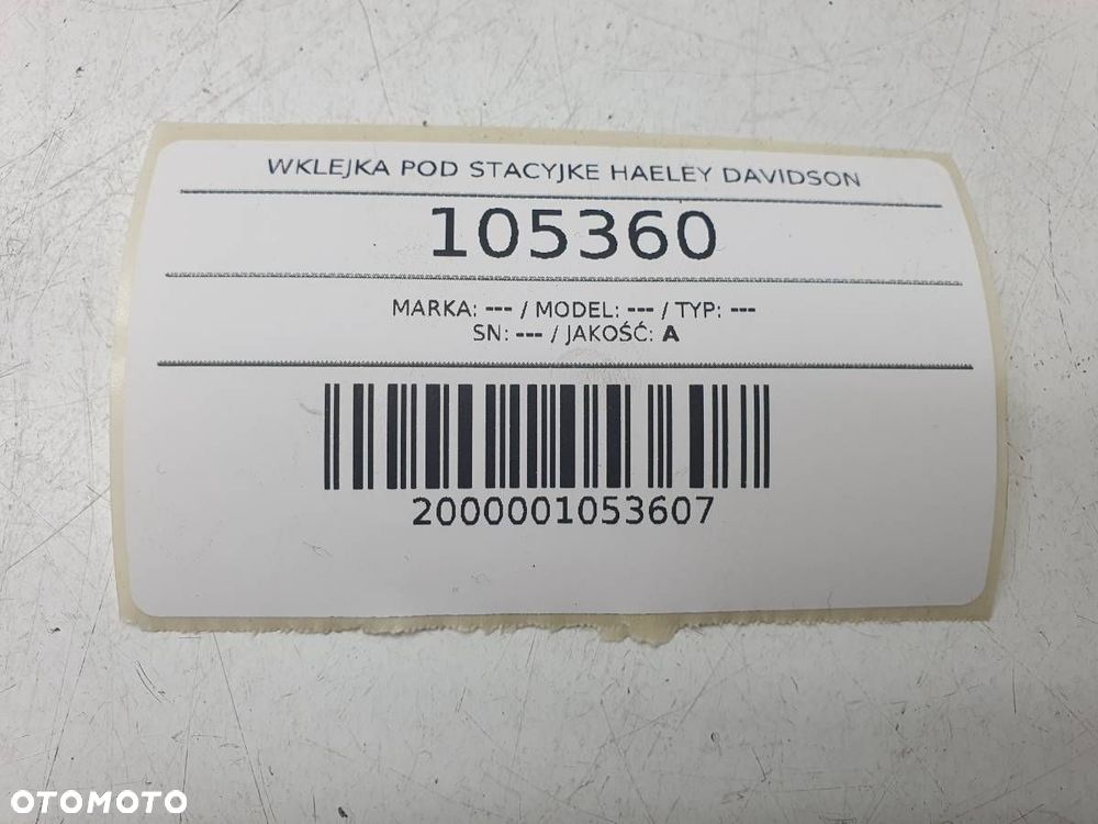 WKLEJKA WKŁADKA POD STACYJKE STACYJKI HARLEY DAVIDSON SOFTAIL TOURING - 4