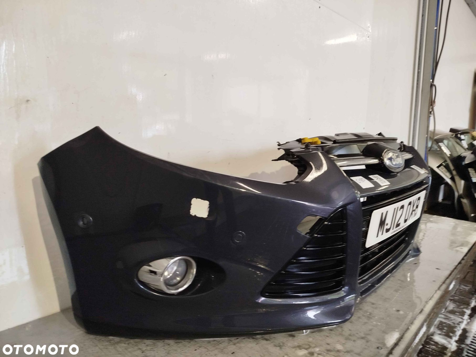 ^ ZDERZAK PRZÓD PRZEDNI FORD FOCUS MK.3 3 III EB SZARY GRAFITOWY PDC CZUJNIKI SPRYSKIWACZE LAMP XENON HALOGENY - 3