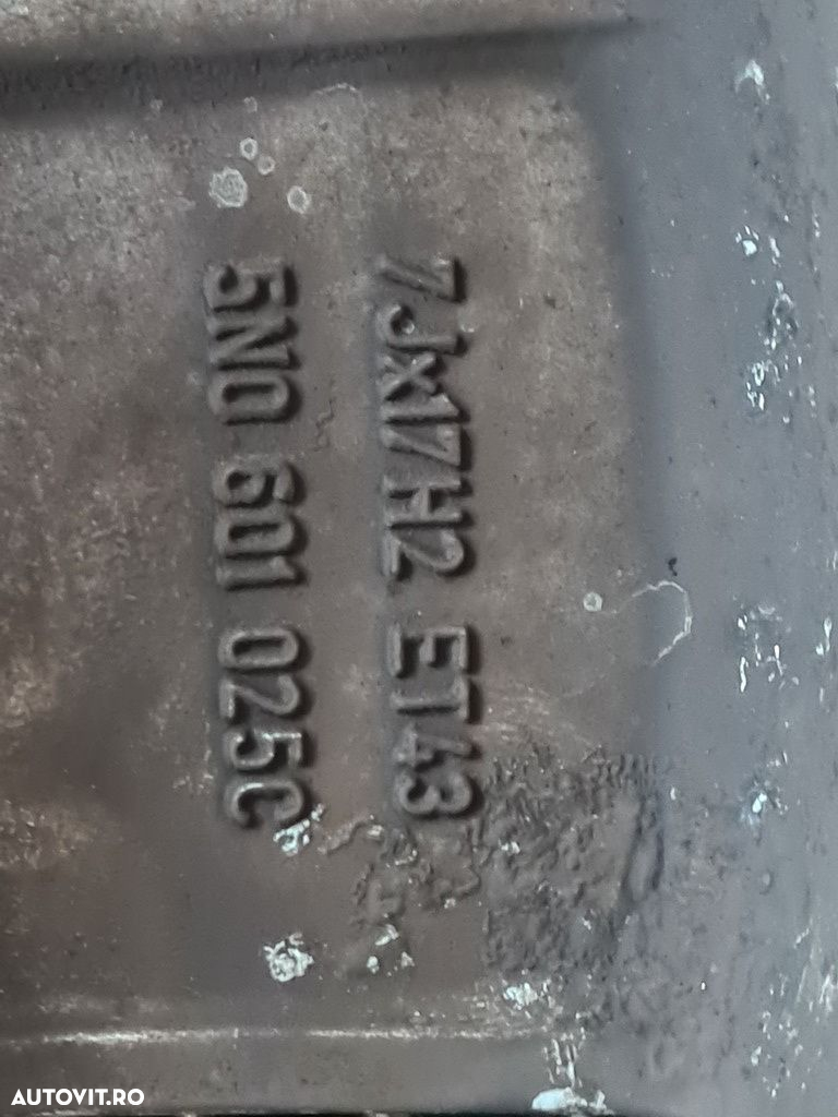 Jante aliaj Volkswagen Tiguan 5N 2007 - 2011 (1114) R17 ET43 - 6