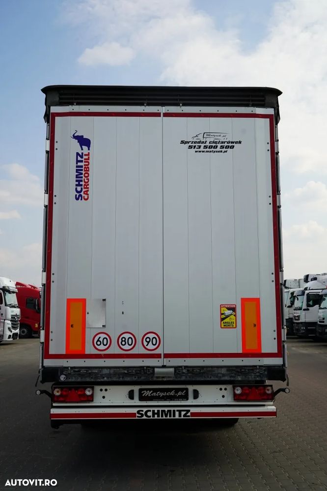Schmitz Cargobull CORTINĂ / VARIOS / 385/55 R22.5 / PUNȚĂ CULISANTĂ / ACOPERIȘ CULISANT / SAF - 12