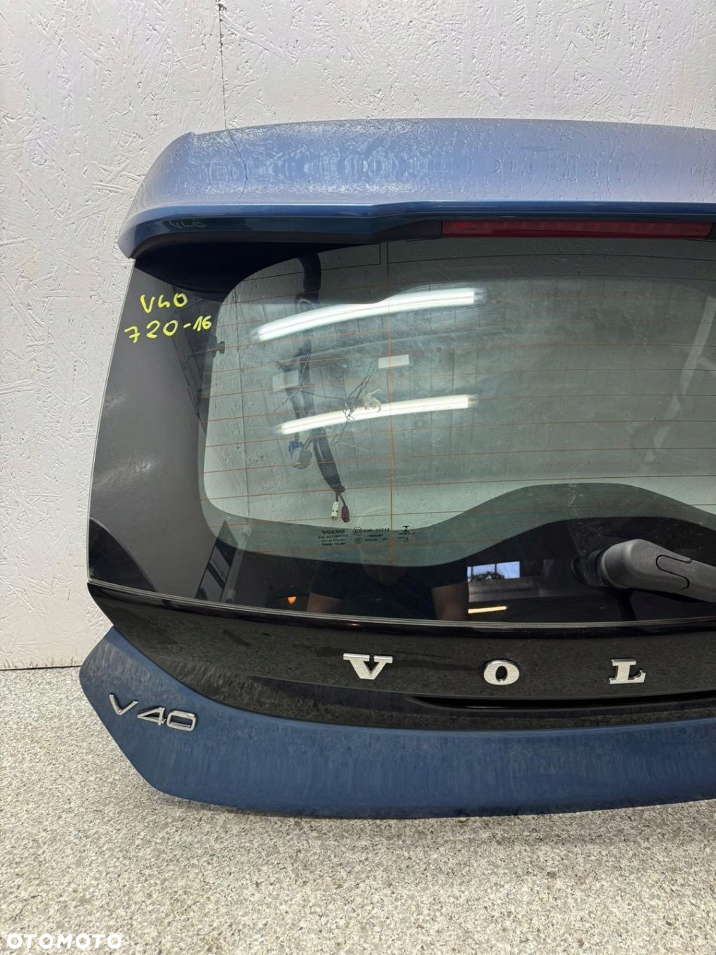 KLAPA BAGAŻNIKA TYŁ TYLNA VOLVO V40 II 2015-2019 720-16 - 2