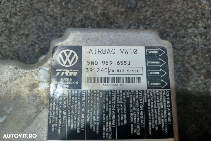 Calculator airbag 5N0959655J Volkswagen VW Passat B6 [2005 - 2010] Se - 4