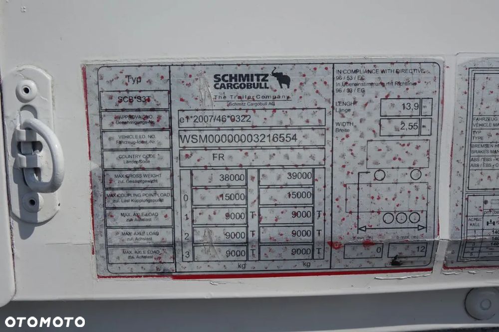 Schmitz Cargobull FIRANKA / STANDARD / OCYNK  / OSIE SCHMITZ - 27