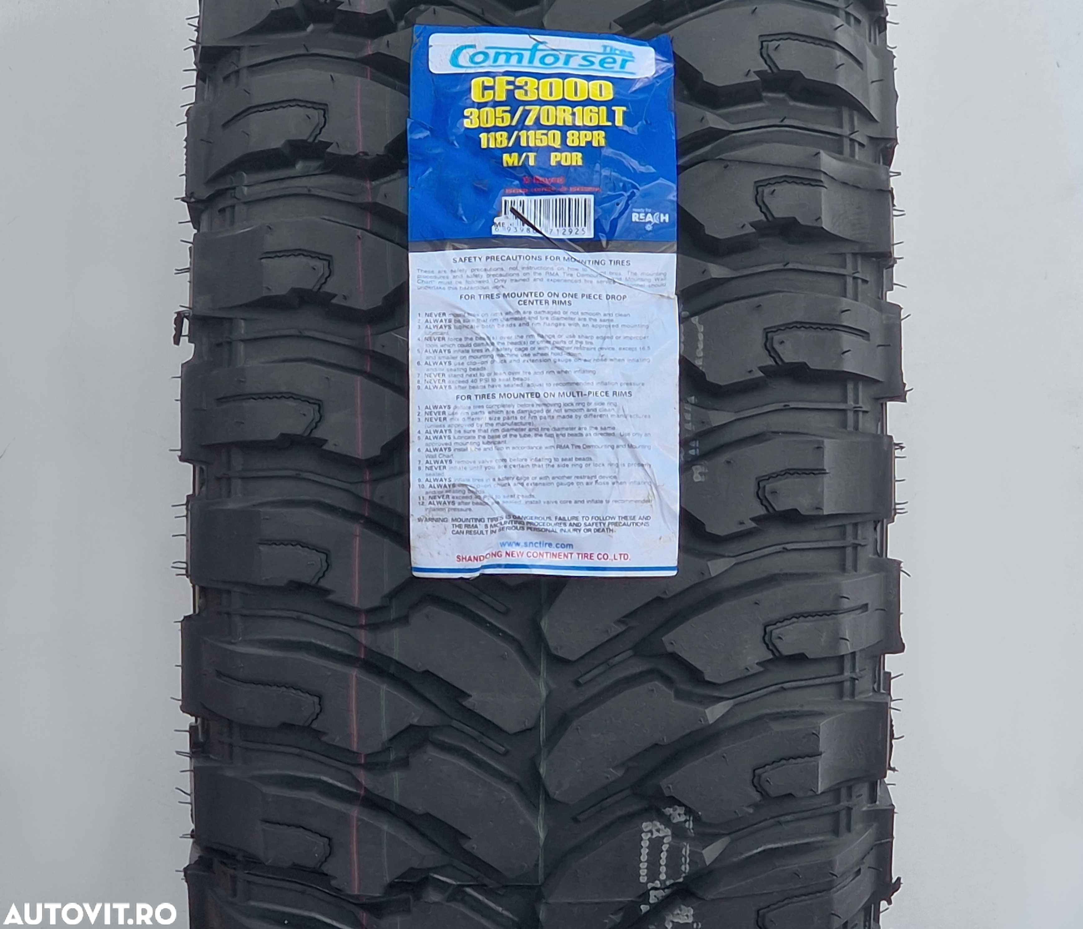Anvelopa NOUA M/T Off Road M+S 305/70 R16 Comforser CF3000 118/115Q - 2